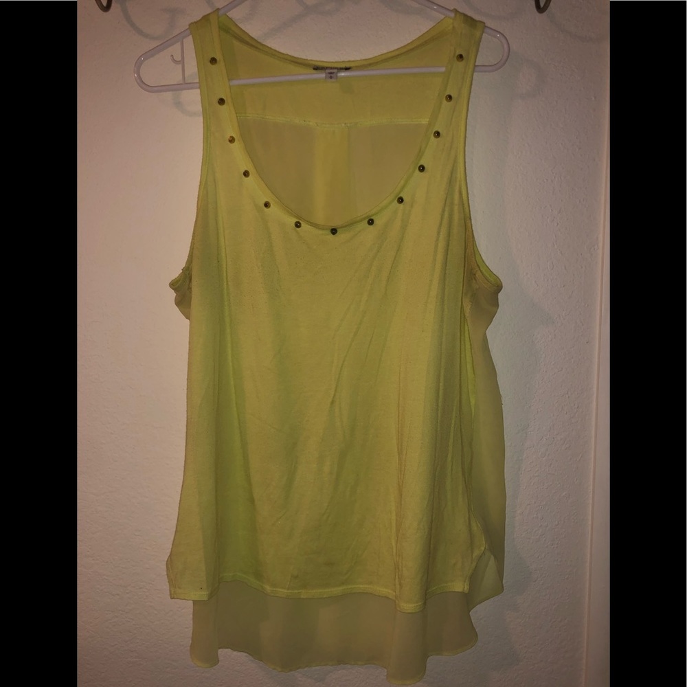 Neon Yellow express tank